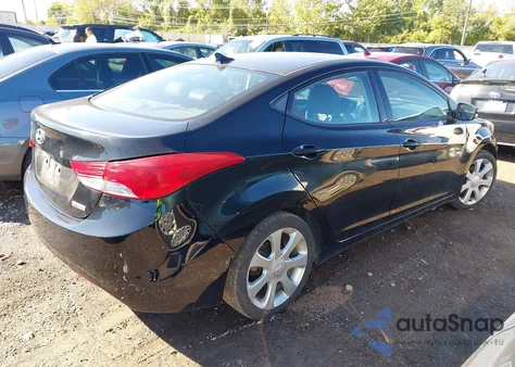 2013 Hyundai Elantra Limited из США, поврежденный, VIN KMHDH4AE6DU009890